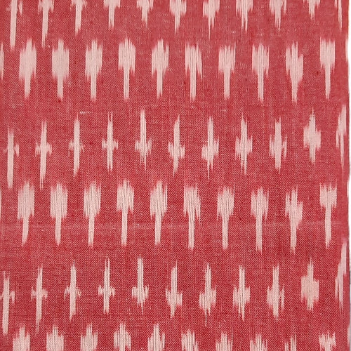 Pochampally Ikkat Red and White Kurti